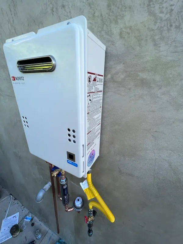 Tankless water heater installation for Riverbank homes